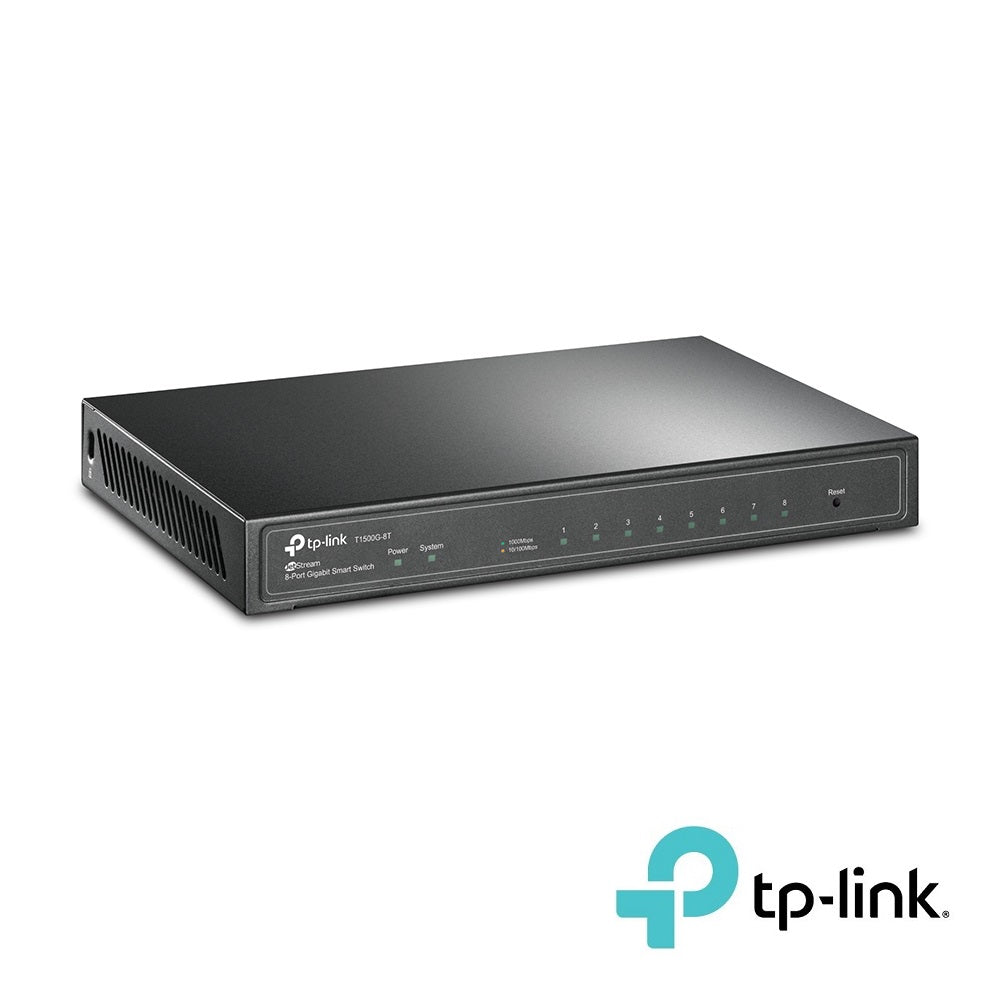 JetStream 8-Port Gigabit Smart Switch TP-Link T1500G-8T JetStream 8-Port Gigabit Smart Switch TP-Link T1500G-8T